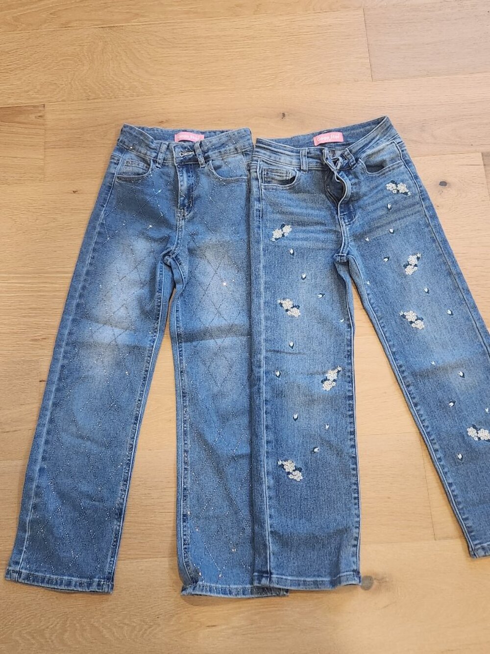 2 pairs girls GOGO STAR jeans,  size 7-8